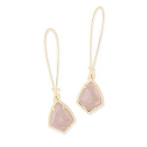 NEW Kendra Scott Carinne Rose Quartz Earrings